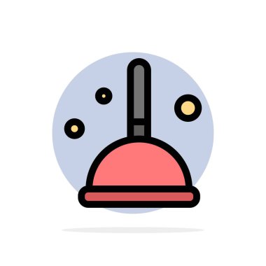 Süpürge, Temizlik, Paspas, Witch Abstract Circle Arka Plan Düz colo