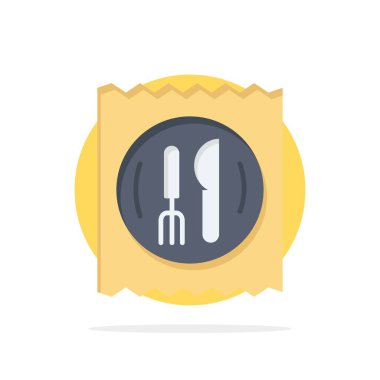 Öğle Yemeği, Otel, Bıçak, Masa Soyut Daire Arka Plan Düz renk