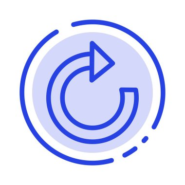 Ok, Yeniden Yükle, Mavi Noktalı Satır Simgesini Tazele