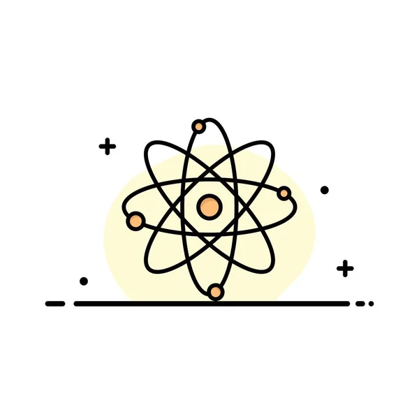 Атом, хімія, молекула, шаблон логотипу лабораторного бізнесу. Флоріан — стоковий вектор
