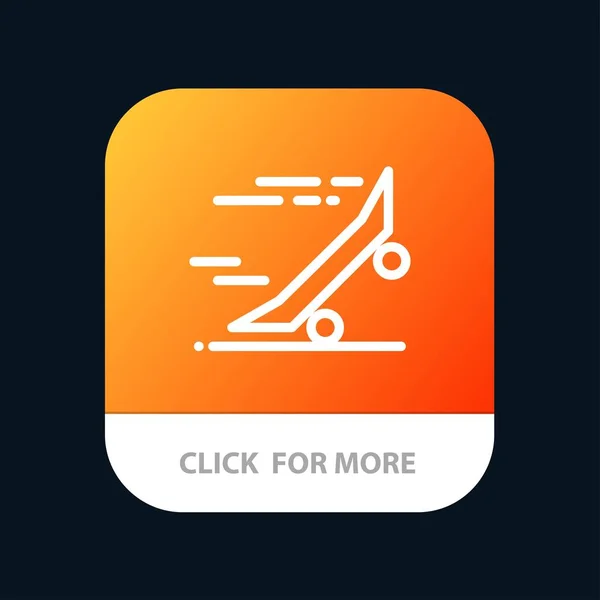 Schnell, fahren, fahren, Skateboard, Skateboard mobile App-Taste. ein — Stockvektor