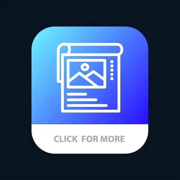 Обои, плакат, брошюра Мобильное приложение Кнопка. Android и IOS L — стоковый вектор
