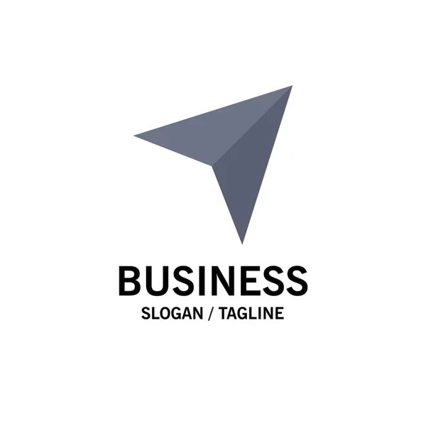 Kaart, PIN, marker, mail business logo sjabloon. Platte kleur — Stockvector