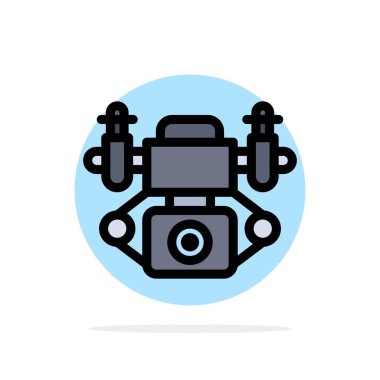 Aksiyon, Kamera, Teknoloji Soyut Daire Arka Plan Düz renk