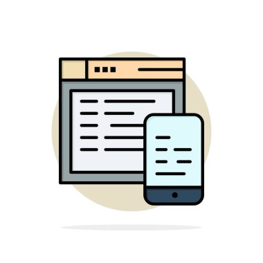 Duyarlı, Tasarım, Web Sitesi, Mobil Soyut Daire Arka Plan F