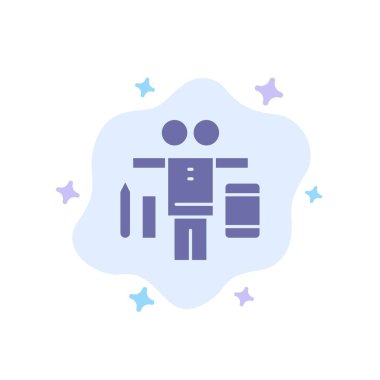 Soyut Bulut Arka Planda Denge, Yaşam, Oyun, İş Mavisi Simgesi