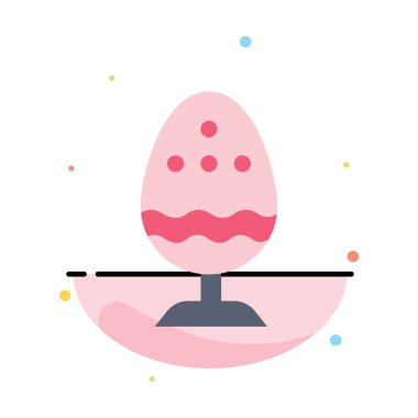 Haşlanmış, Haşlanmış Yumurta, Paskalya, Yumurta, Gıda Soyut Düz Renk Simgesi T