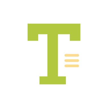 Yazın, Metin, Yazma, Kelime Düz Renk Simgesi. Vektör simgesi afiş Tem