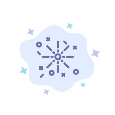 Soyut Bulut Arka Plan üzerinde Yangın, Tatil, Paskalya Mavisi Simgesi