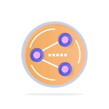 Paylaş, Paylaş, Sosyal, Medya Soyut Daire Arka Plan Düz co