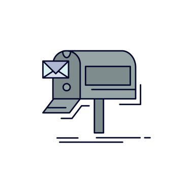 kampanyalar, e-posta, pazarlama, bülten, posta Düz Renk Simge Ve