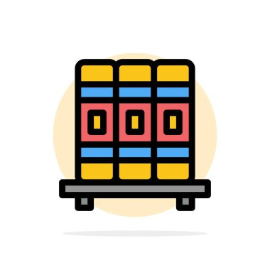 Dolap, Eğitim, Çalışmalar Soyut Daire Arka Plan Düz col