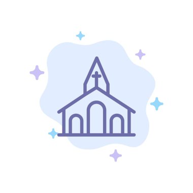 Kilise, Kutlama, Hıristiyan, Haç, Abstr Paskalya Mavisi Simgesi