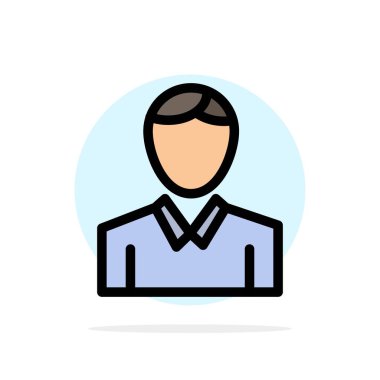 Hesap, İnsan, İnsan, Kişi Soyut Daire Arka Plan Düz colo