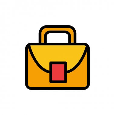 Çanta, İşçi, Lojistik, Küresel Düz Renk Simgesi. Vektör simgesi bann