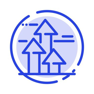 Oklar, Kırılma, Kırma, İleri, Mavi Noktalı Çizgi I Sınırları