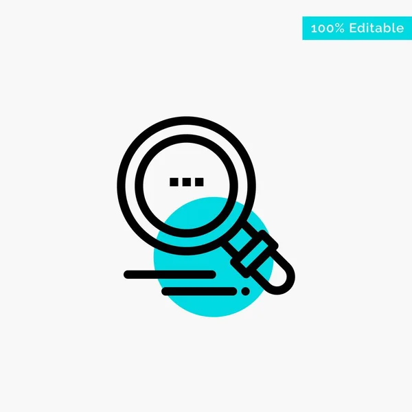 Search, Find, Motivation turquoise highlight circle point Vector — Stock Vector