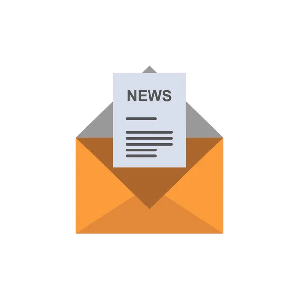 News, Email, Business, Corresponding, Letter  Flat Color Icon. V
