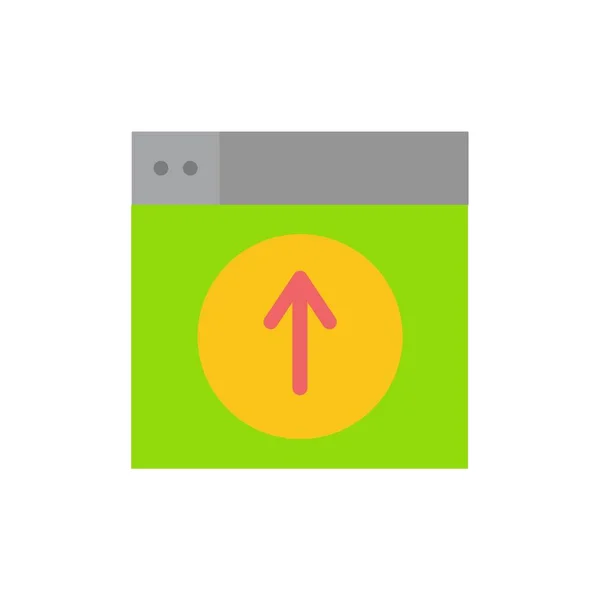 Upload, Upload, Web, Design, Anwendung flache Farbe Symbol. Vektor ic — Stockvektor