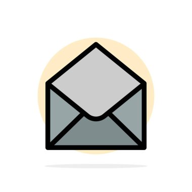 Sms, E-posta, Posta, Mesaj Soyut Daire Arka Plan Düz renk 