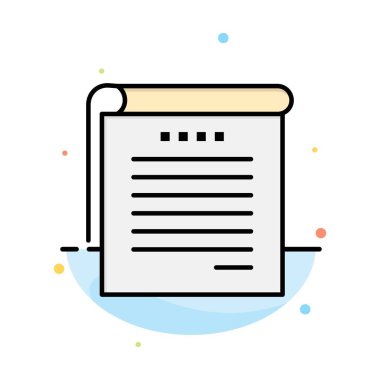 Öğrenci, notlar, kitaplar, öğrenci notları soyut düz renk simgesi te