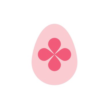 Dekorasyon, Paskalya, Paskalya yumurtası, yumurta düz renk simgesi. Vektör ico