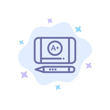 En İyi Not, Başar, Soyut Bulut Backg Eğitim Mavi Simge