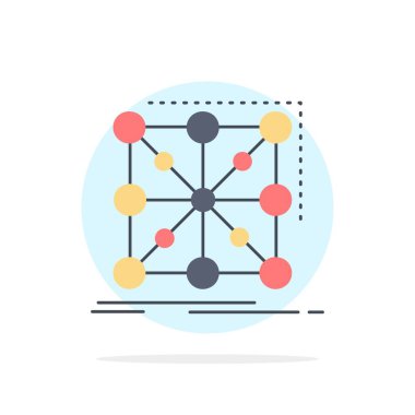 Veri, çerçeve, Uygulama, küme, karmaşık Düz Renk Simgesi Vektör