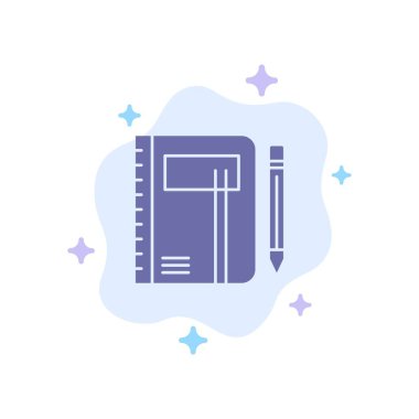 Çalışma Kitabı, İş Defteri, Not Defteri, Defter, Kalem, Çizim Mavi Simgesi