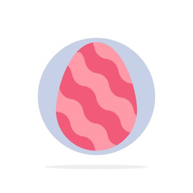 Yumurta, Paskalya, Doğa, Bahar Soyut Daire Arka Plan Düz colo