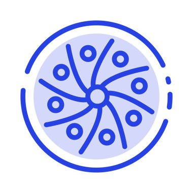 Astronomi, Galaksi, Gezegen, Uzay, Evren Mavi Noktalı Çizgi