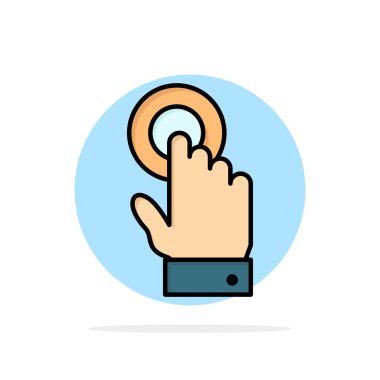 Dokunmatik, Dokunmatik Ekran, Arayüz, Teknoloji Soyut Daire Backgr