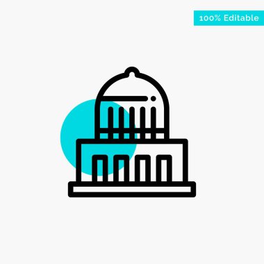 Bina, Şehir, Landmark, Abd turkuaz vurgulamak daire noktası V