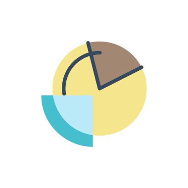 Analiz, Grafik, Veri, Diyagram, Düz Renk Simgesiizleme. Vec