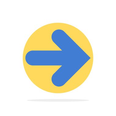 Ok, İleri, Oklar, Sağ Soyut Daire Arka Plan Düz co