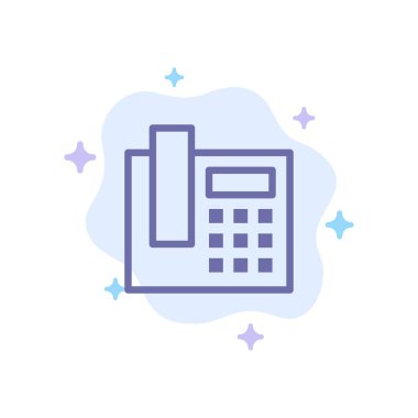 Soyut Bulut Arka Planda Telefon, Telefon, Çağrı Mavi Simgesi