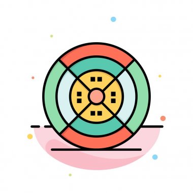 Film, Filament, Baskı, Baskı Soyut Düz Renk Simgesi Templat