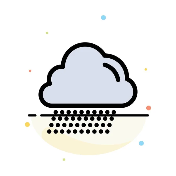 Σύννεφο, βροχή, Καναδάς αφηρημένο επίπεδο εικονιδίων χρώματος πρότυπο — Διανυσματικό Αρχείο
