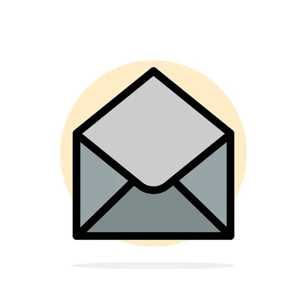 Смс, электронная почта, почта, сообщение Abstract Circle Background Плоский цвет — стоковый вектор