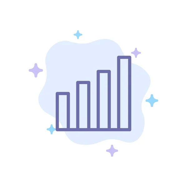 Analítico, Interface, Sinal, Ícone Azul do Usuário no Abstract Cloud Ba —  Vetores de Stock