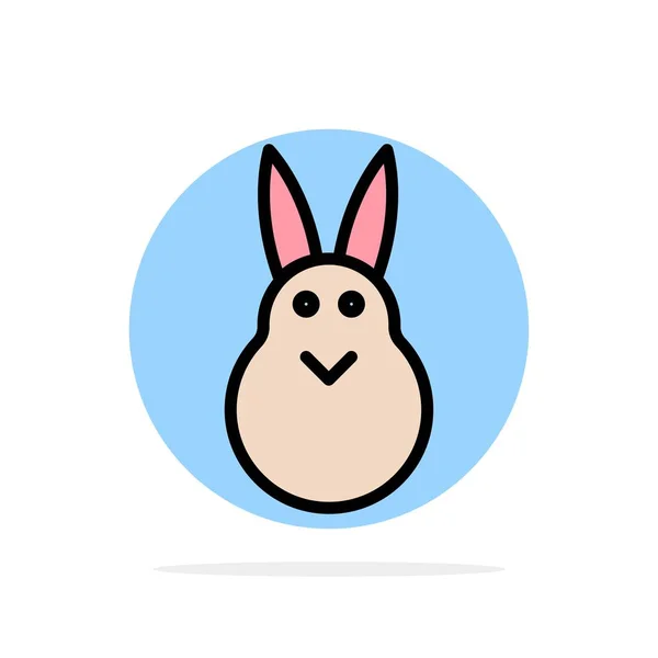Bunny, Pasen, paashaas, konijn abstracte cirkel achtergrond F — Stockvector