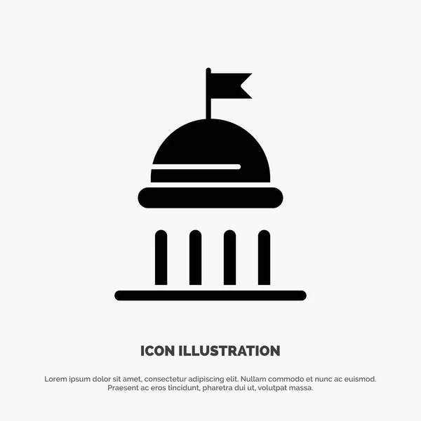 Campaign, Political, Politics, Vote solid Glyph Icon vector — Stock Vector