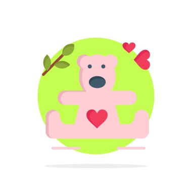 Kalpler, Aşk, Loving, Düğün Soyut Daire Arka Plan Düz co