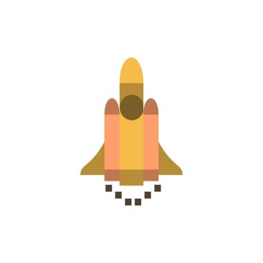 Başlat, başlatın, pazarlama, düz renk simgesi teşvik. Vektör i