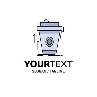 ürün, promo, kahve, fincan, marka pazarlama düz renk simgesi VEC