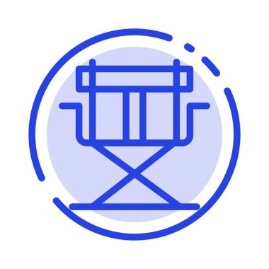 Sandalye, Yönetmen, Yönetmenler, Katlanabilir Mavi Noktalı Çizgi Simgesi