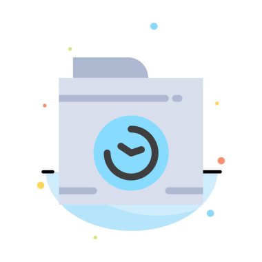 Kamera, Görüntü, Big Think Soyut Düz Renk Simgesi Şablonu