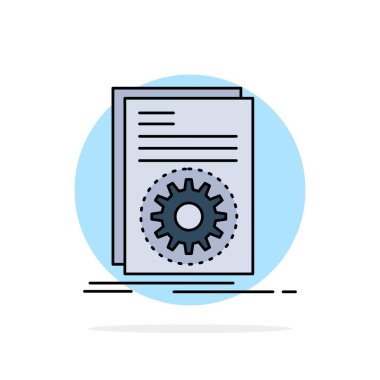 Code, executable, file, running, script Flat Color Icon Vector clipart svg vector 