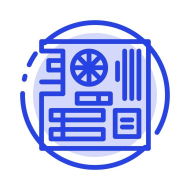 Board, bilgisayar, ana, anakart, Anne mavi noktalı çizgi hattı ı