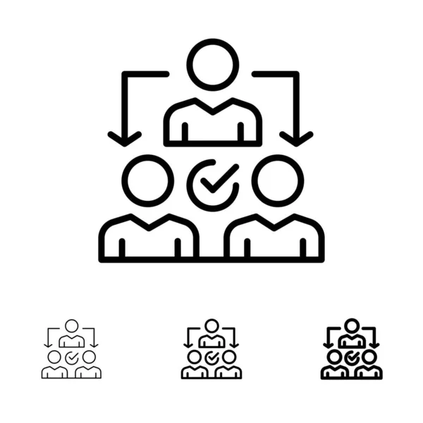 Atama, Temsilci, Atama, Dağıtım Kalın ve ince bla